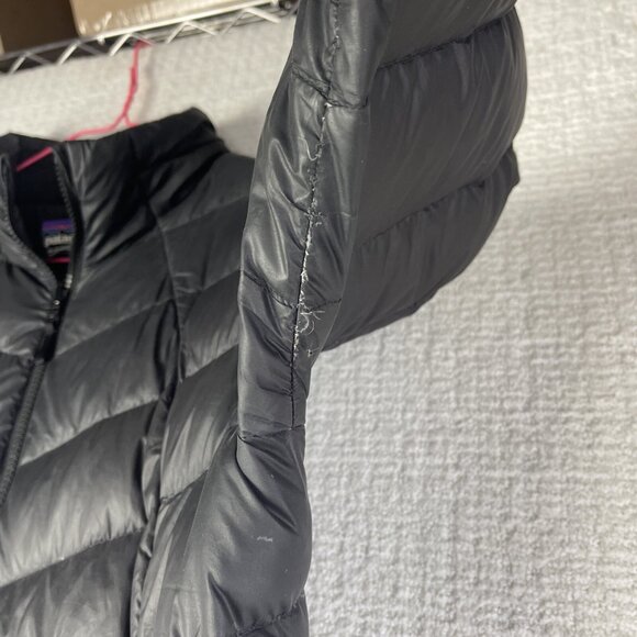 Patagonia Downtown Loft Parka Down Women XL Mid Length Jacket 51884 Black (Read) - Picture 13 of 16